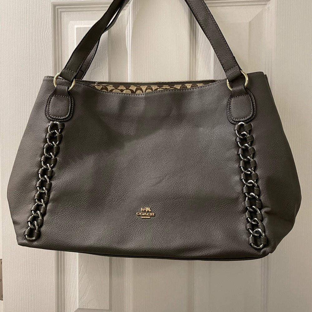 Gray tote bag | handbag | purse